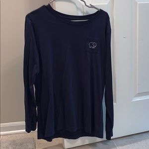 Navy Ivory Ella Long-Sleeve